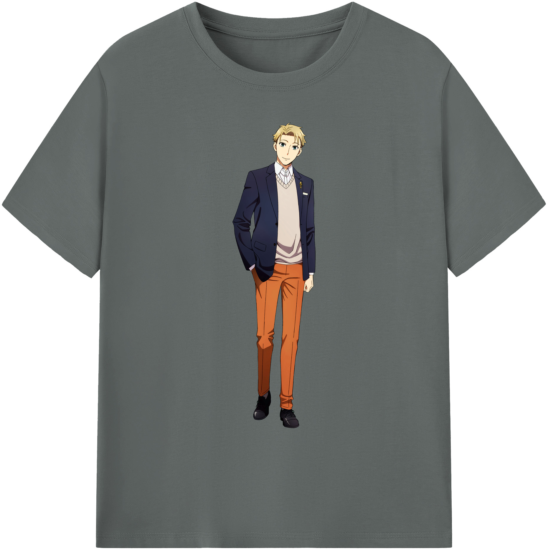 （画像用） SPY×FAMILY间谍家家酒 綿100％ メンズ半袖Tシャツ｜肌触りやわらか＆通気性